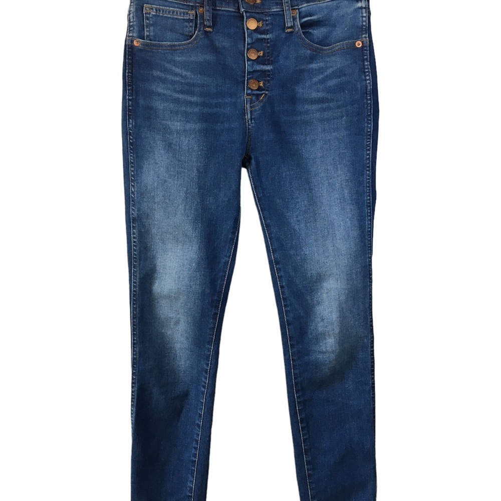 Madewell Women's Skinny Jeans Size 4 High Rise 10”Button Up